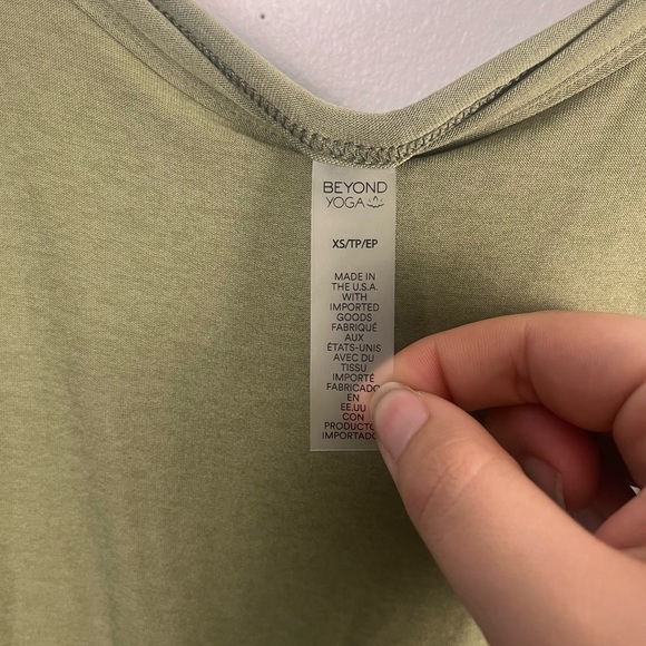NWT Beyond Yoga Featherweight Resort Midi Tank Dress moss green size XS - Picture 4 of 7